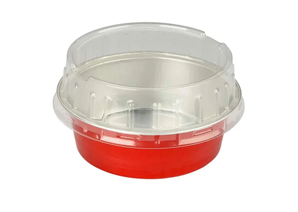 5 oz. Foil Cup with Plastic Lid  Case of 2000 - #A41P KitchenDance