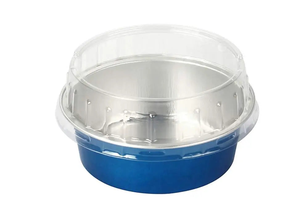 5 oz. Foil Cup with Plastic Lid  Case of 2000 - #A41P KitchenDance