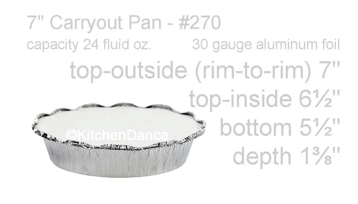 7" Round Disposable Food Container with Board Lid - Case of 500 - #270L Handi-Foil