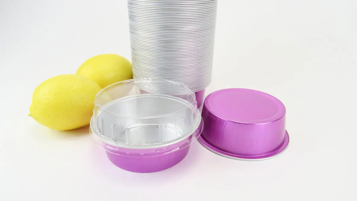 5 oz. Foil Cup with Plastic Lid  Case of 2000 - #A41P KitchenDance