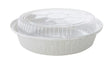 8" Round Carryout Pan with Plastic Dome Lid   Case of 500 #280P Handi-Foil