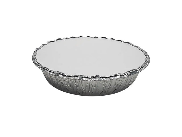 8" Round Carryout Pan with Board Lid - Case of 500 - #280L Handi-Foil