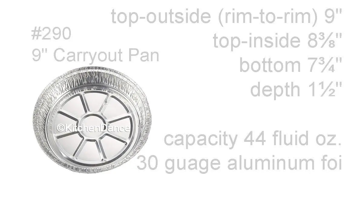 9 " Round Carryout Pan with Board Lid - Case of 500 - #290L Western Plastics