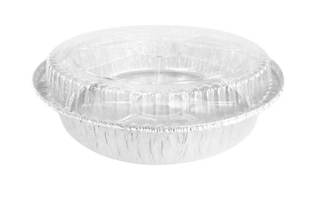 9" Round Carryout Pan with Plastic Dome Lid - Case of 500 - #290P Western Plastics