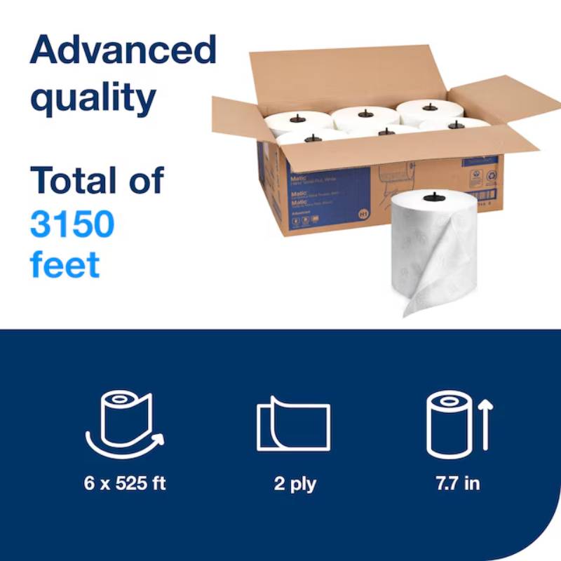 Tork 2-Ply Advanced Matic® Hand Towel Roll - Case of 6 - #290092A
