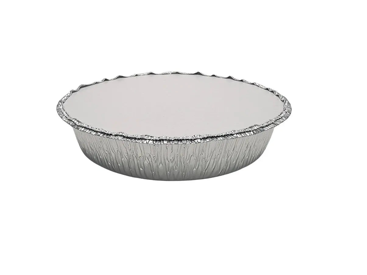 9 " Round Carryout Pan with Board Lid - Case of 500 - #290L Western Plastics