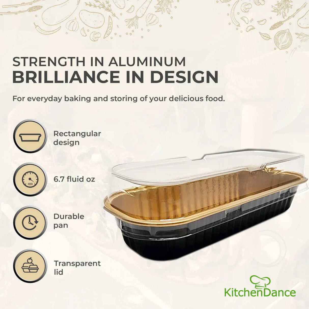 Rectangular Colored Dessert Tin with Stackable Lid - Case of 1000 - #A43P KitchenDance