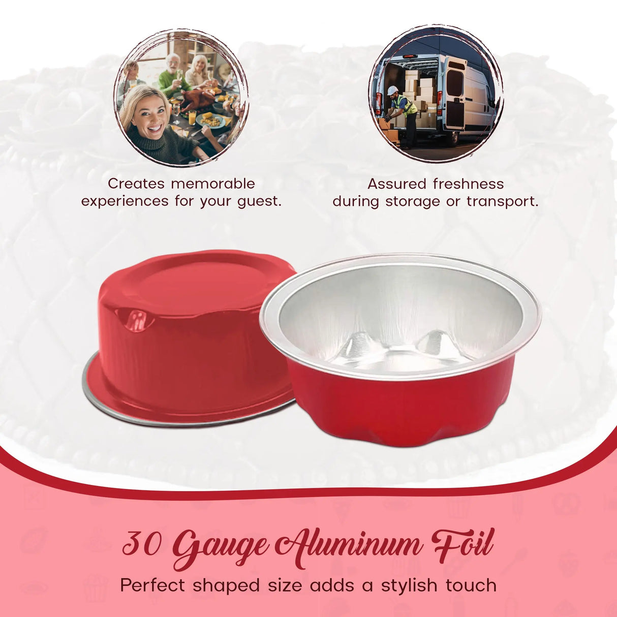 2 oz. Disposable Aluminum Colored Foil Cups -Case of 2000- #A3NL KitchenDance