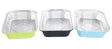 3.75 lb. Colored Carryout Foil Pan with Plastic Lid - Case of 500 - #3227P KitchenDance