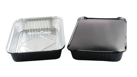 4 ½ lb. Colored Disposable Food Pan with Board Lid - Case of 200 - #52180L KitchenDance