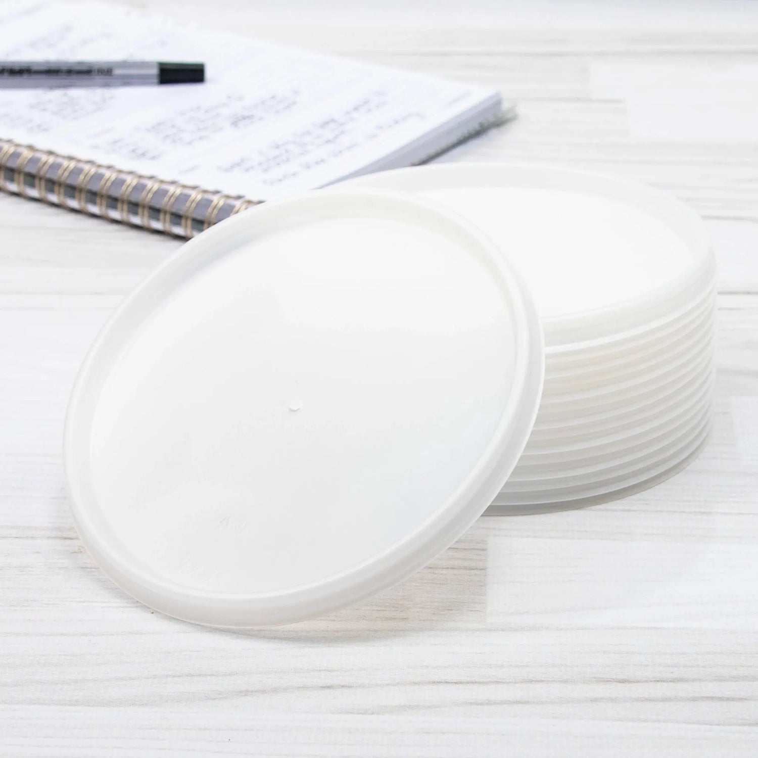 Dart 32 oz. Translucent HIPS Plastic Vented Lid - Case of 1000 - #32JLR Dart Container