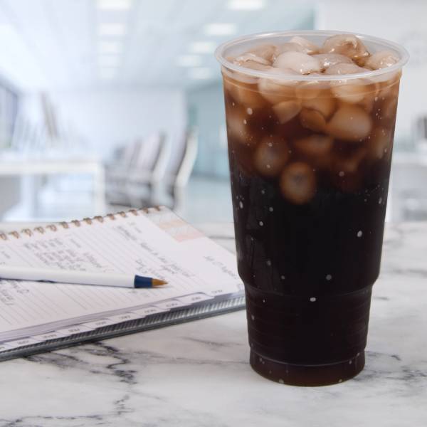 Dart 32 oz. PP Plastic Pedestal Clear Cold Cup - Case of 500 - #32P