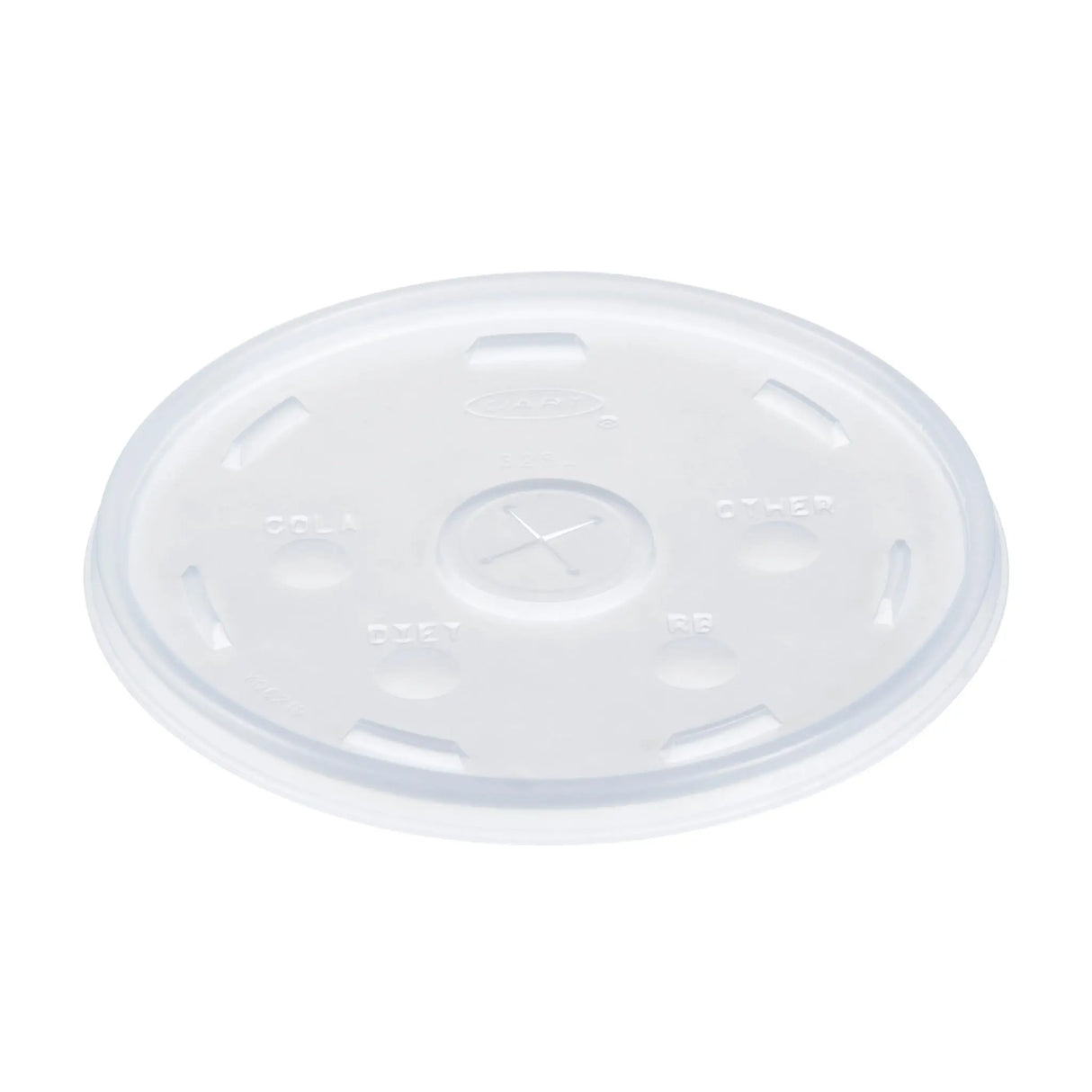 Dart 32 oz. Translucent HIPS Plastic Straw-Slotted Lid - Case of 1000 - #32SL1 Dart Container