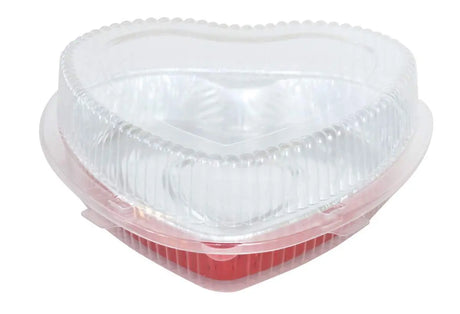 Heart Shaped Foil Pan with Clamshell Container - Case of 100 - #339-99 KitchenDance