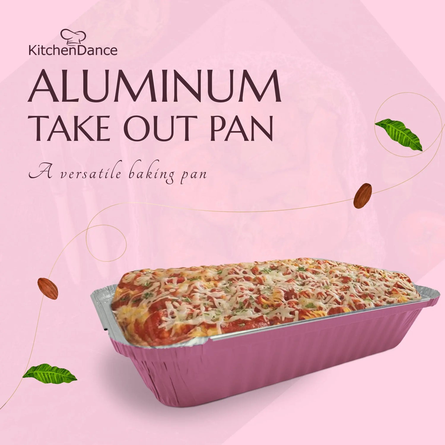 1½ lb. Shallow Oblong Foil Pan w/ Plastic Lid - Case of 1000  #6417P KitchenDance