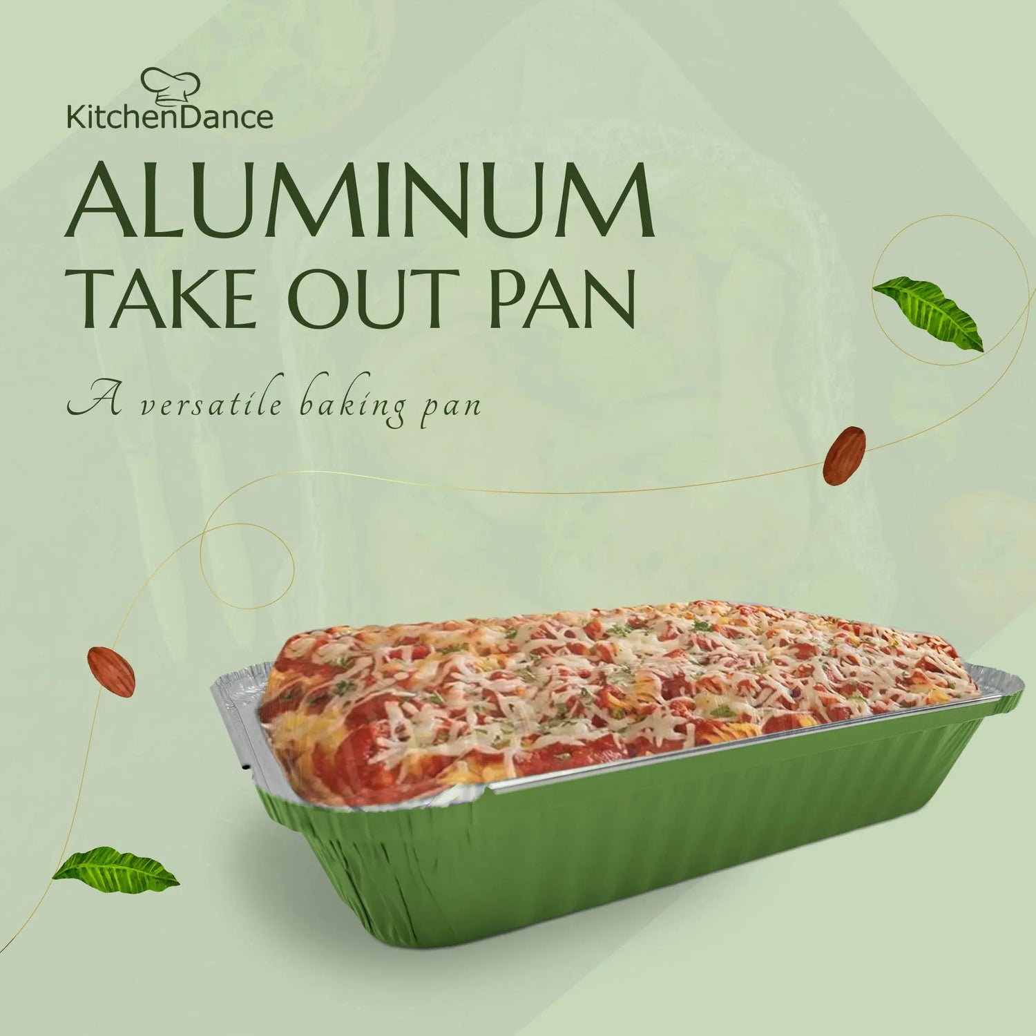1½ lb. Shallow Oblong Foil Pan w/ Plastic Lid - Case of 1000  #6417P KitchenDance