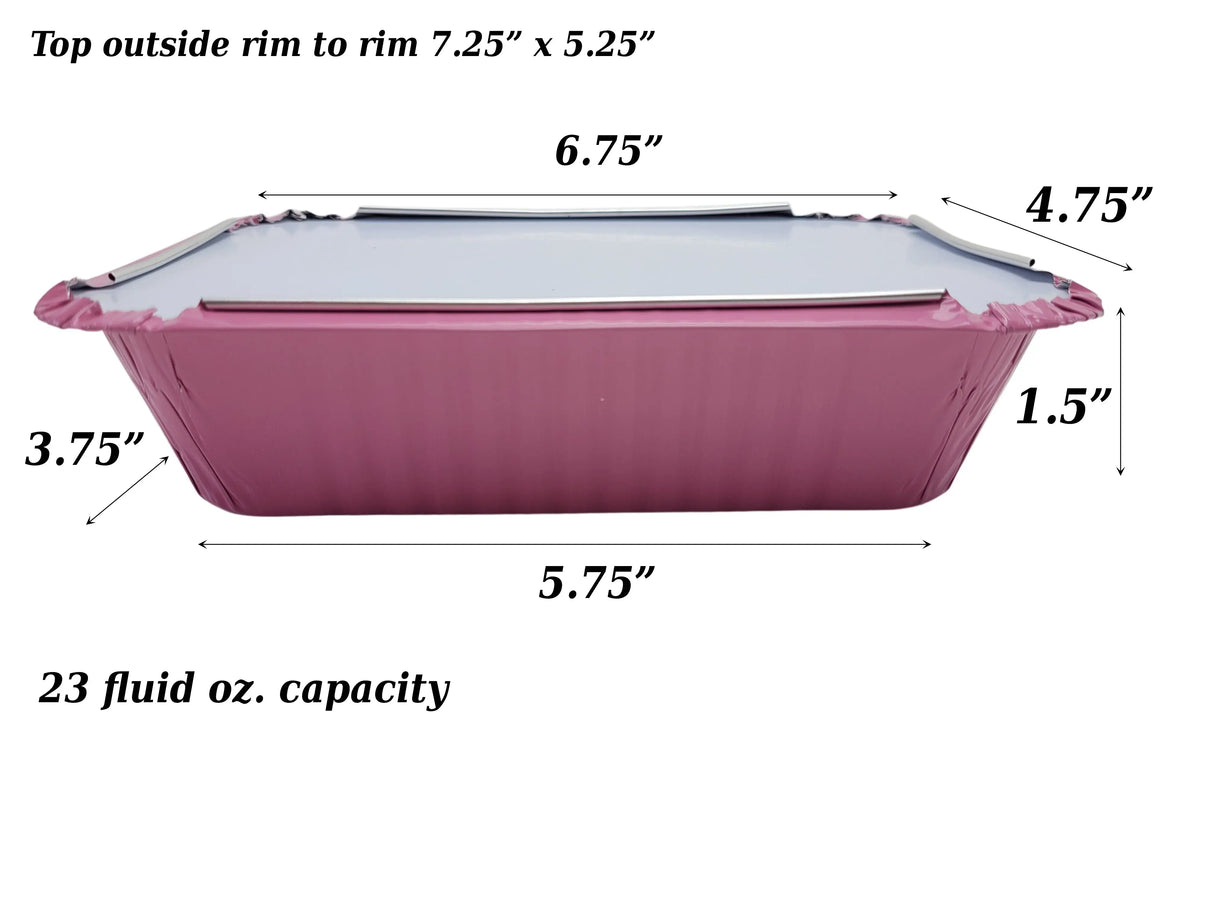 1½ lb. Colored Foil Carryout Pan with Board Lid - Case of 1000 - #7650L KitchenDance