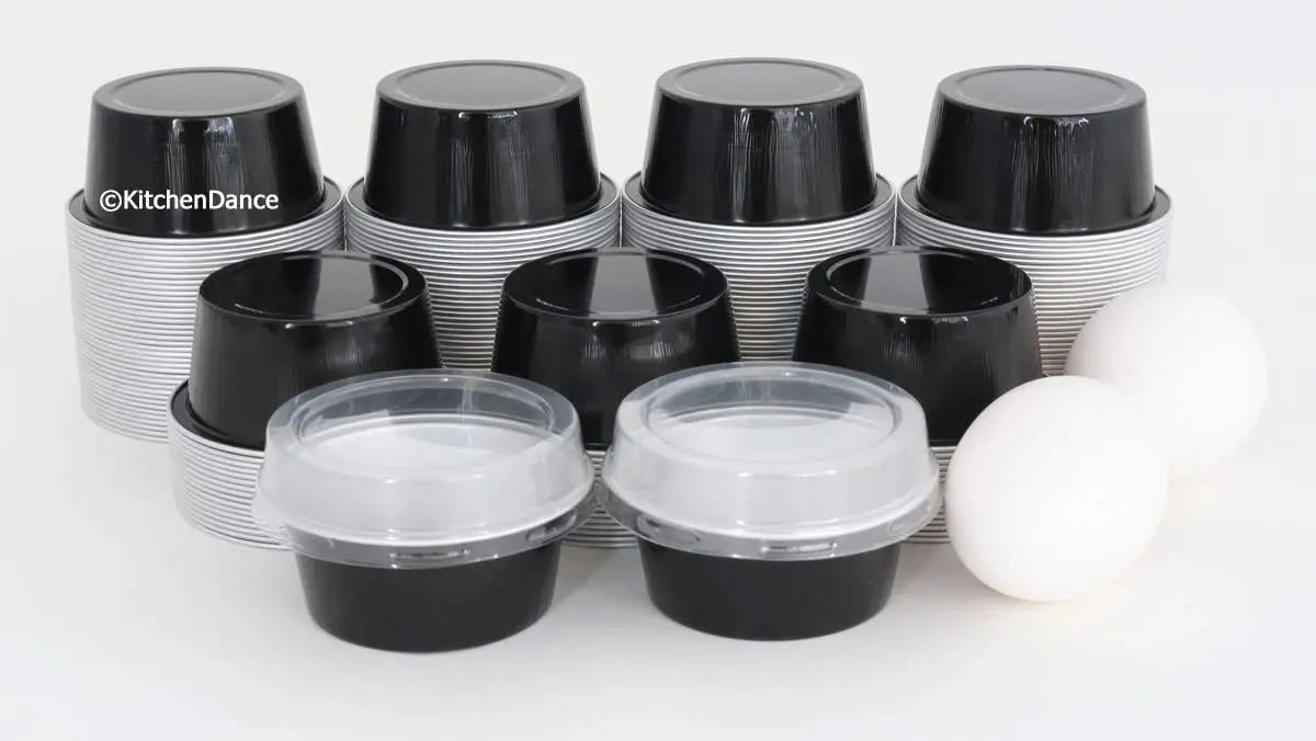 1½ oz. Colored Mini Foil Cups with Snap-on Lid - Case of 2000  #A45P KitchenDance