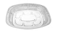 Large Oval-Shape Disposable Roaster Pan -  Case of 25 - #40010 Western Plastics