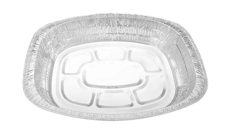 Large Oval-Shape Disposable Roaster Pan -  Case of 25 - #40010 Western Plastics