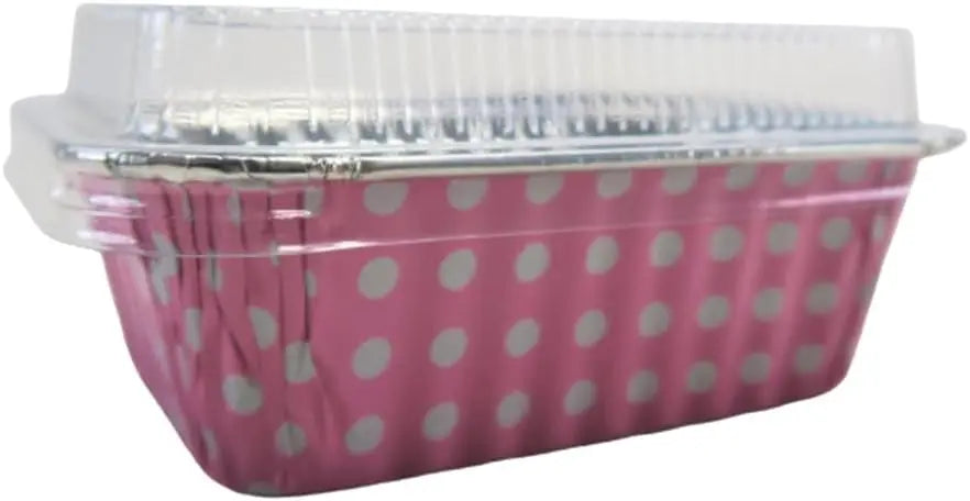 6  oz. Mini Colored Aluminum Loaf Pan w/ Lid - Case of 2000  #4004P KitchenDance