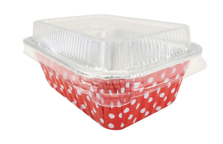 6  oz. Mini Colored Aluminum Loaf Pan w/ Lid - Case of 2000  #4004P KitchenDance