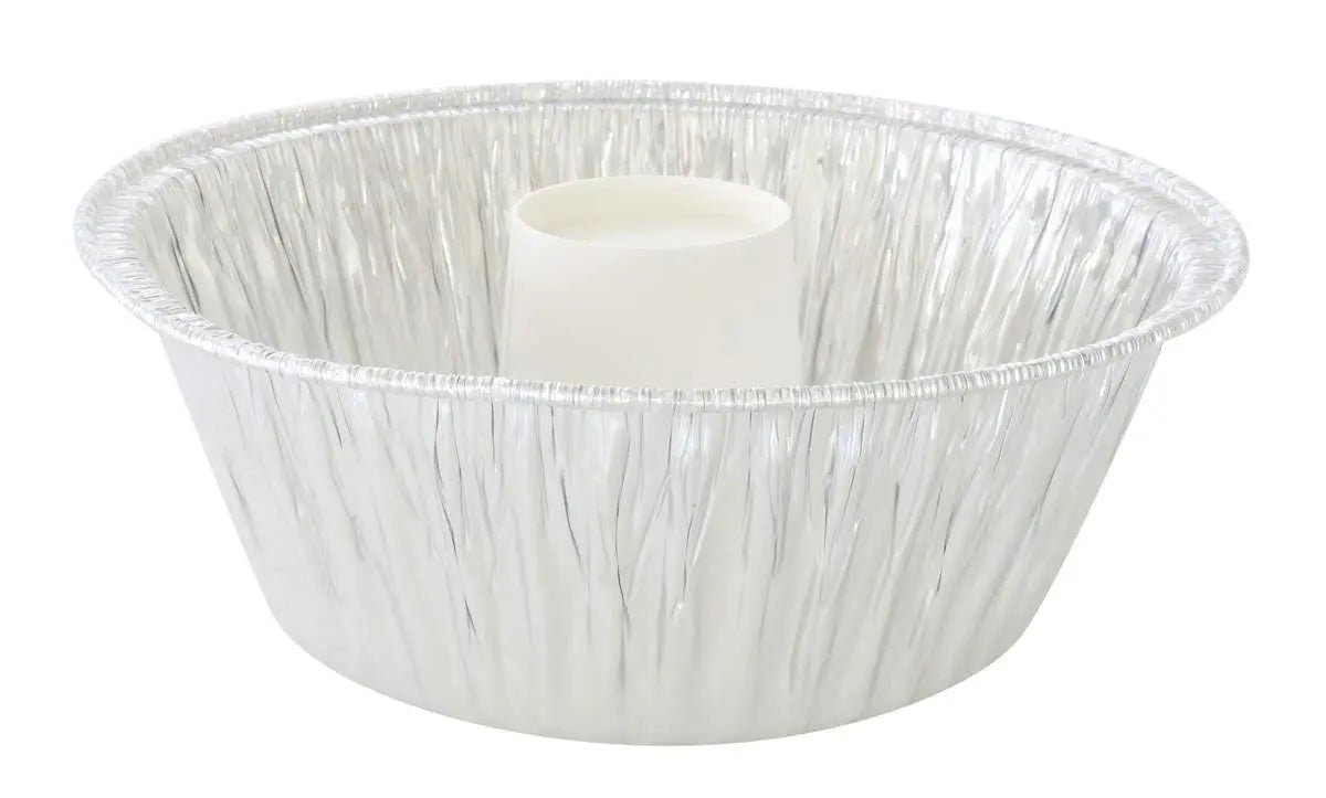 8" Angel Food Cake - Bundt Pan with Plastic Lid - Case of 100  #4060 D & W Fine pack