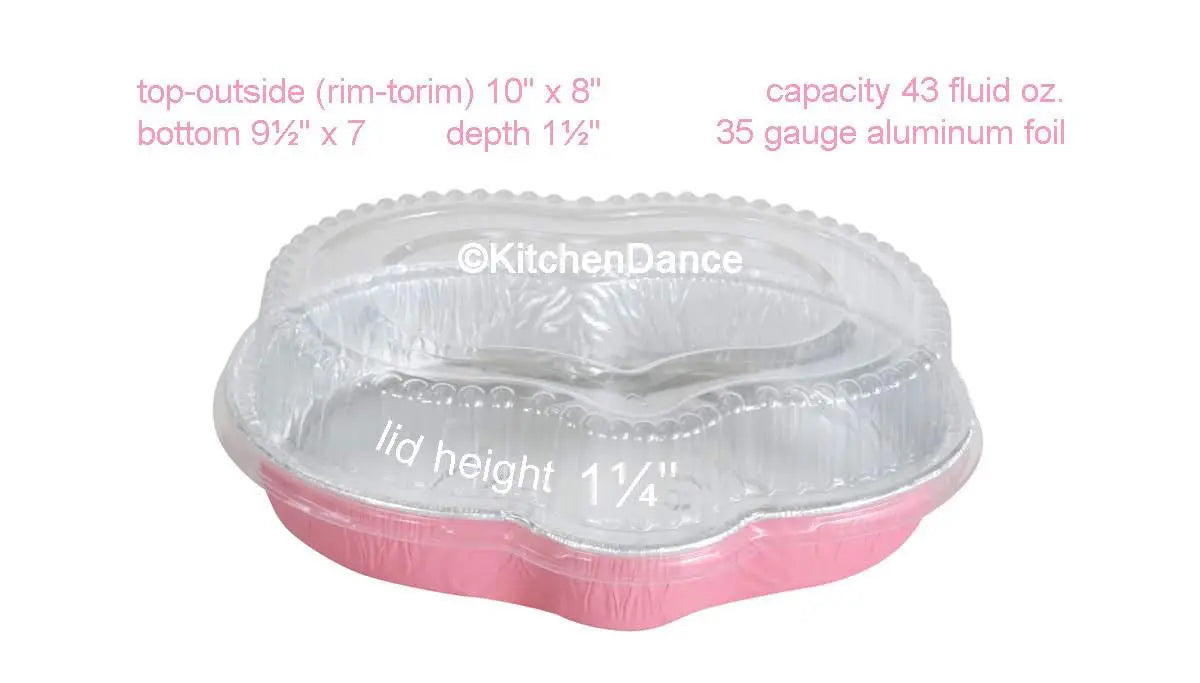 Easter Bunny Disposable Foil Pan with Plastic Lid - Case of 100 - #4081P Handi-Foil