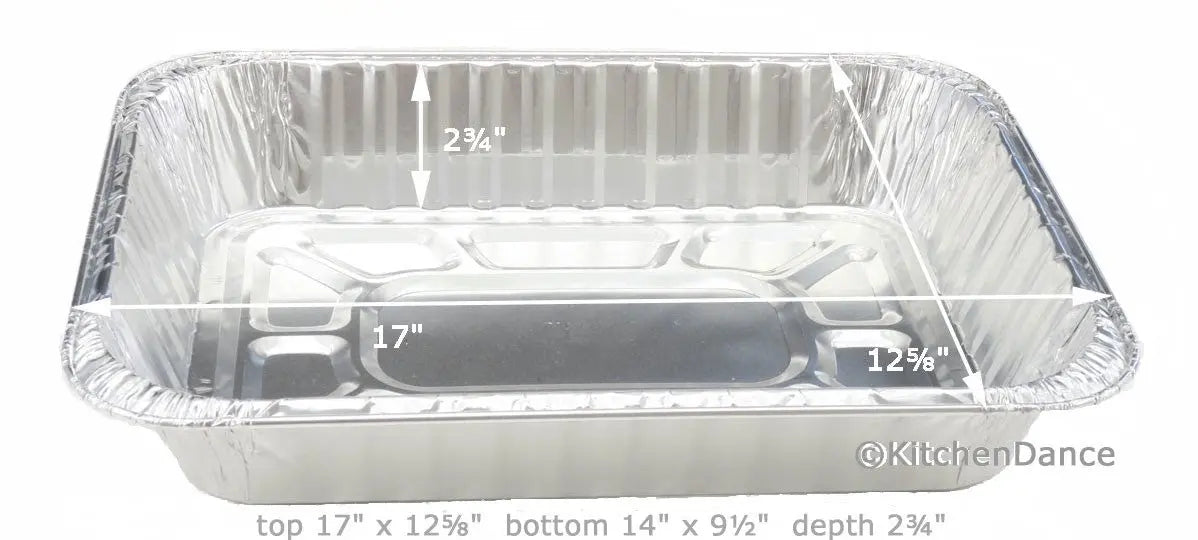Disposable Rectangular Roasting Pan - Case of 50  #41110 Western Plastics