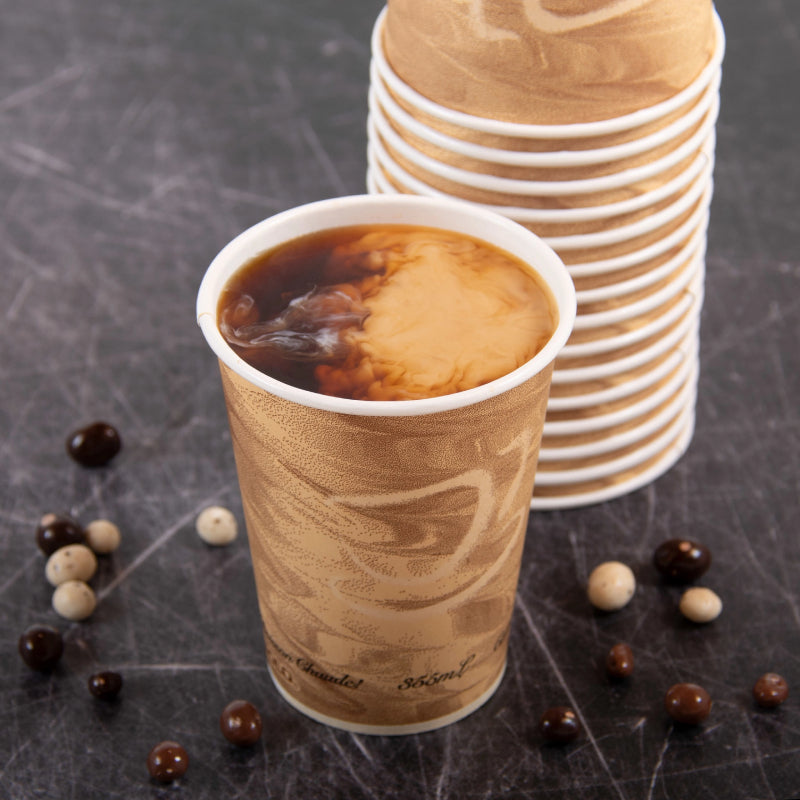 Mistique® 12 oz. SSP Paper Hot Cup - Case of 1000 - #412MSN-0029