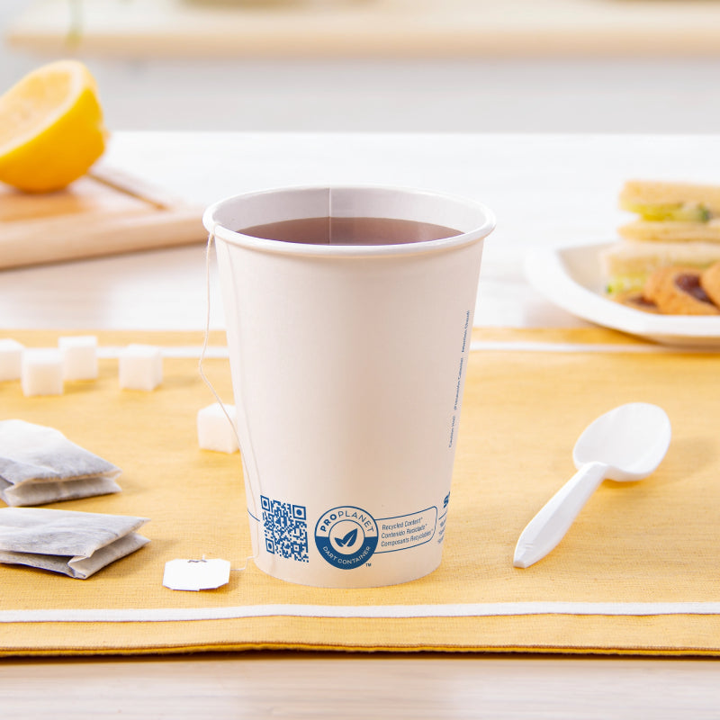 ProPlanet™ Seal 12 oz. SSP PCF Paper Hot Cup - Case of 1000 - #412RCN-PLANET