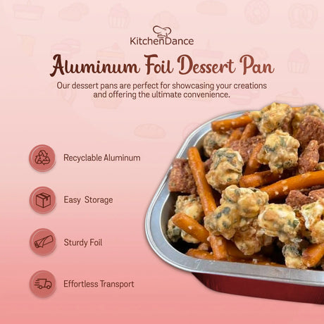 4" Square Colored Aluminum Foil Dessert Pans-  Case of 1000- #A6NL KitchenDance