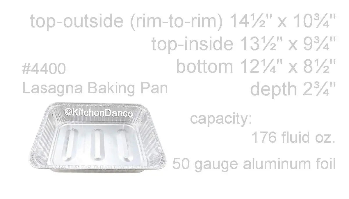 Disposable Medium Roasting Pan- Case of 100- #4400 Durable Packaging