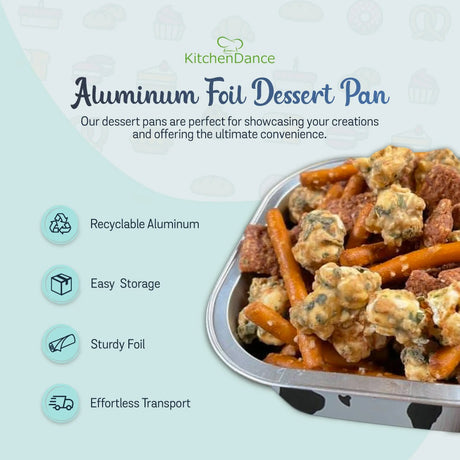 4" Square Colored Aluminum Foil Dessert Pans-  Case of 1000- #A6NL KitchenDance