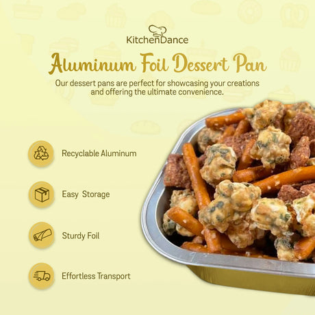 4" Square Colored Aluminum Foil Dessert Pans-  Case of 1000- #A6NL KitchenDance