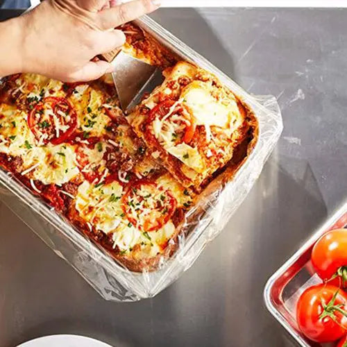 PanSaver® Eco Full Size Clear Plastic Steam Table Pan Liner 2.5"D - Case of 100 - #45042 Pansaver
