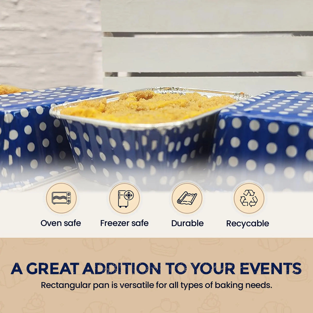 Colored Aluminum Foil 6 Ounce Mini Loaf Pan - Case of 2000  #4004NL KitchenDance