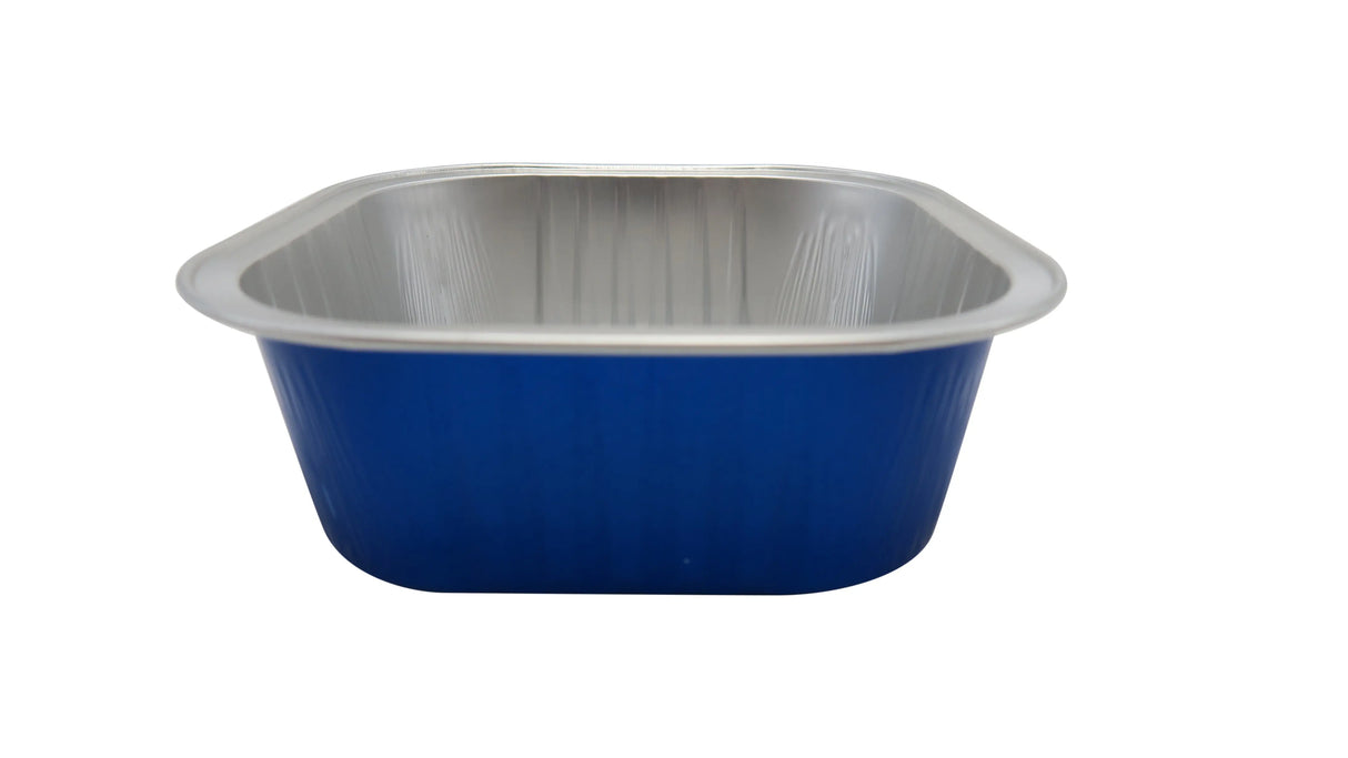 11 oz Square Colored Aluminum Dessert Pans - Case of 1000 #A24NL KitchenDance