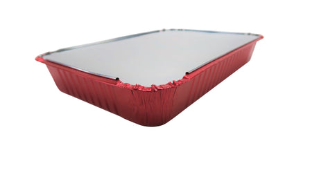 4 ½ lb. Colored Disposable Food Pan with Board Lid - Case of 200 - #52180L KitchenDance