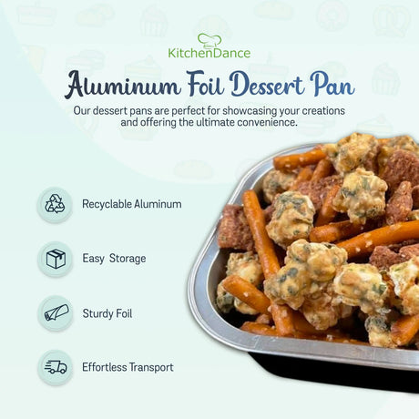 4" Square Colored Aluminum Foil Dessert Pans-  Case of 1000- #A6NL KitchenDance