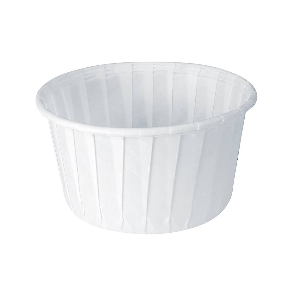 5.5 oz. Treated Paper White Soufflé Cup - Case of 5000 - #550-2050