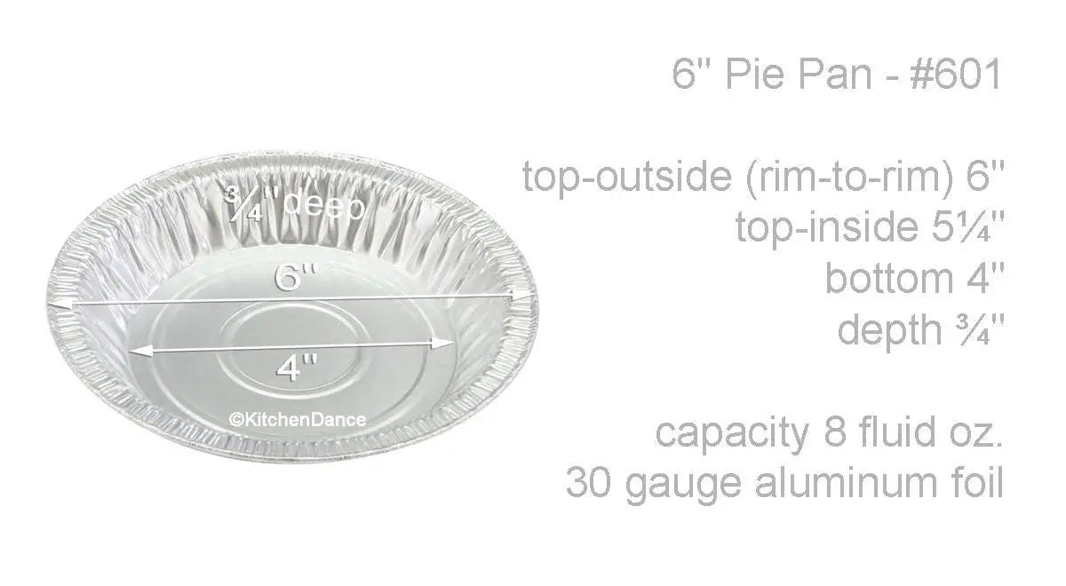 6" Disposable Aluminum Foil Pie Pan - Shallow -Case of 500 #601 Superior Aluminum