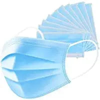 Box of 50 Disposable 3 layer one time use face masks Wholesale Foil Pans
