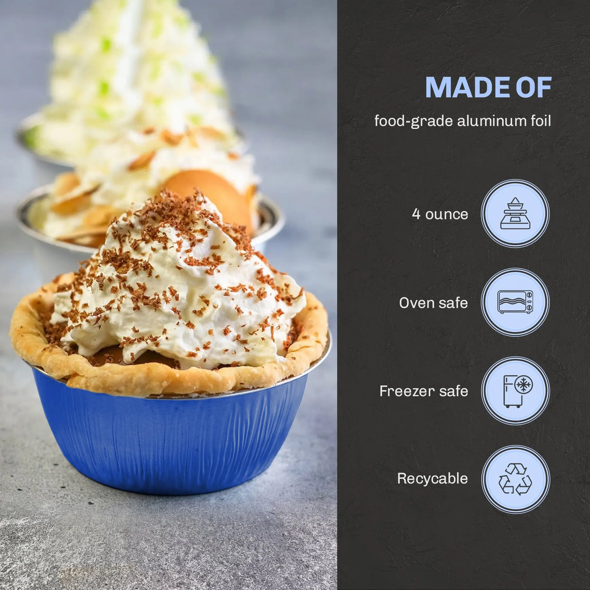 4 oz. Disposable Colored Foil Ramekins (OLD MOLD CUPS)- Case of 2000 #A50 KitchenDance