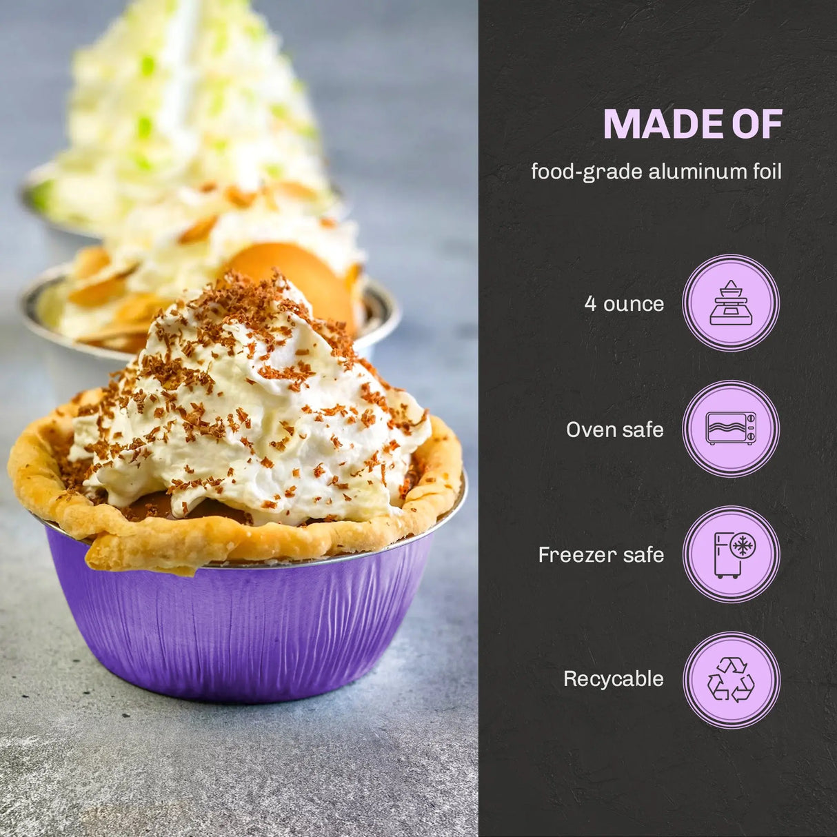 4 oz. Disposable Colored Foil Ramekins (OLD MOLD CUPS)- Case of 2000 #A50 KitchenDance