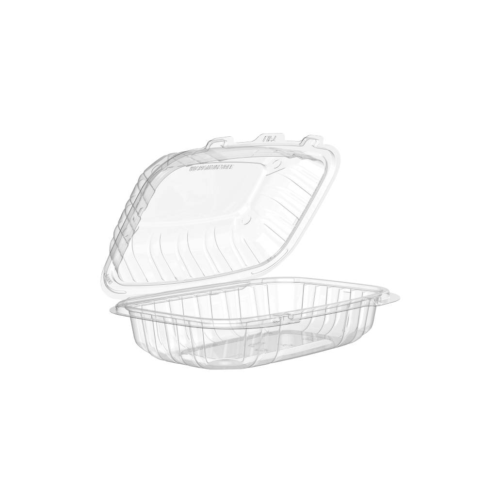 9 x 6 in Utility Clear PP Plastic Hinged Container - Case of 300 - #69PPHT1