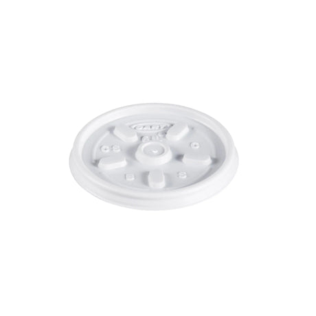 Dart 6 oz. White HIPS Plastic Vented Lid - Case of 1000 - #6JL Dart Container