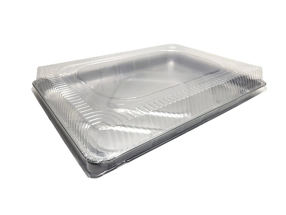 Disposable Aluminum Half Sheet Cake Pan with Plastic Lid  Case of 100 - #7300P Handi-Foil