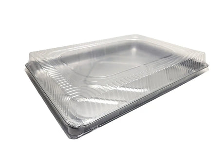 Disposable Aluminum Half Sheet Cake Pan with Plastic Lid  Case of 100 - #7300P Handi-Foil