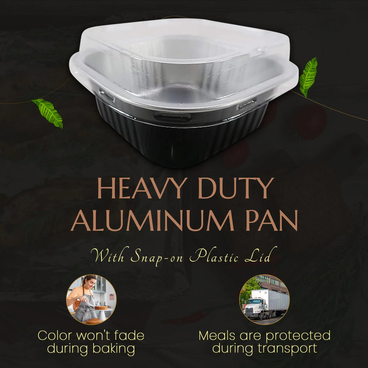 11 oz. Square Foil Cup with Snap-on Plastic Lids - Case of 1000 - #A24P KitchenDance